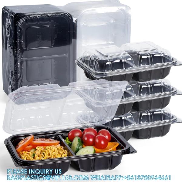 Clamshell Take Out Containers, Anti-Fog Shrink Wrap 55 Pack 6 X 6 Inch 15 Oz Meal Prep Container Microwave Free