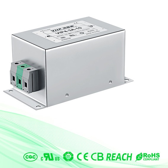 VIIP Metal Power Line EMI Filter 1A Electromagnetic Single Phase Power Line