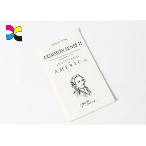 Black Image Bound Book Printing Services , Saddle Binding Individual Book