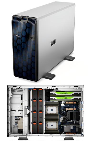 Quality SSDs PCIe Gen4 Dell Server Power Edge T550 5U Tower Scalable for sale