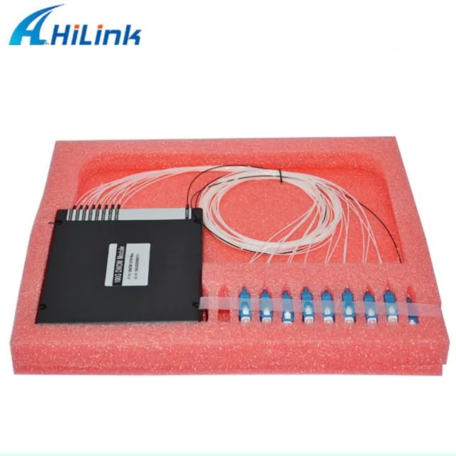 Accept Customize Hilink 100GHz 16 Channel DWDM MUX/DEMUX Dense Wavelength Division Multiplexing