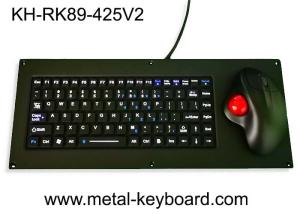 IP65 Silicone Keyboard USB Panel Mount Keyboard With Ergonomic Trackball Mouse