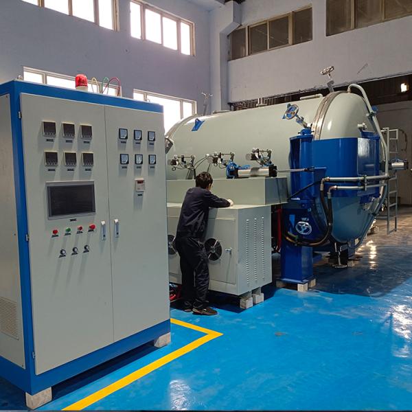 Customized Horizontal Vacuum Carbonization Furnace Machine With PLC Water Nitron Cooling
