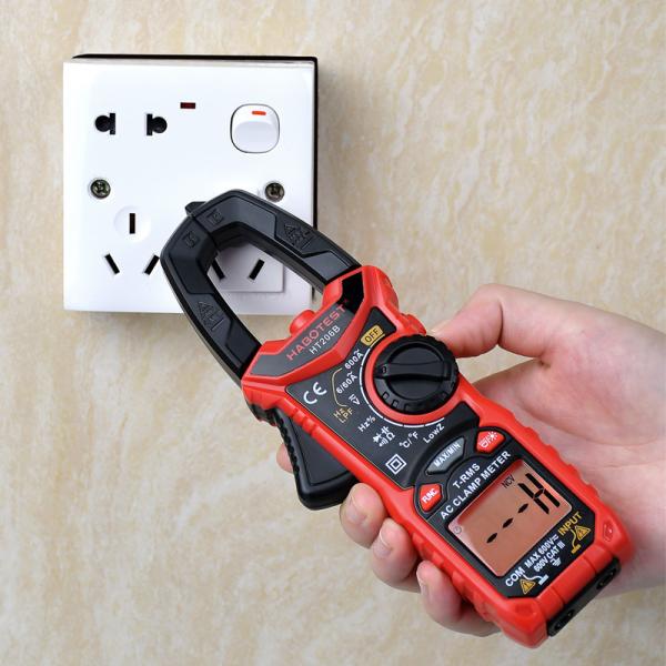 Quality HT206B Auto Range Digital Clamp Meters , 600V Digital Clamp Ammeter for sale