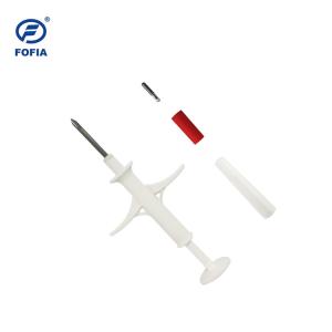 Buy cheap 2.12mm Cattle Microchips With Unique ID 15 Digit Number FDX-B Chip In White Syringe product
