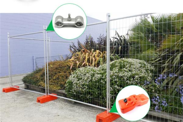 Quality ISO9001 Temporary Security Fence Weld Mesh Pool Fencing White Orange for sale
