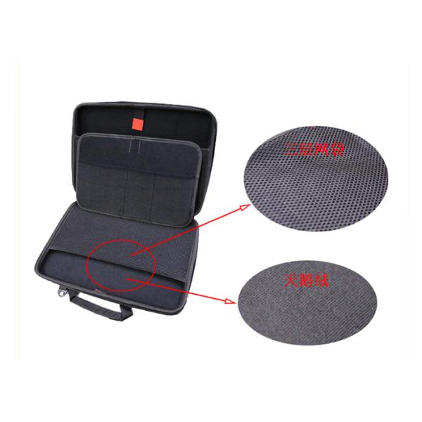 Small Size Lenovo Laptop Case Carbon Fiber PU Fabric with Handle 270*210*60mm