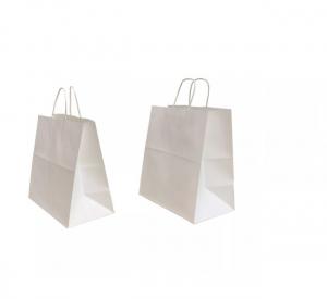 China Portable Kraft Paper Handbag Takeaway Shopping Gift Bag Packaging ODM on sale