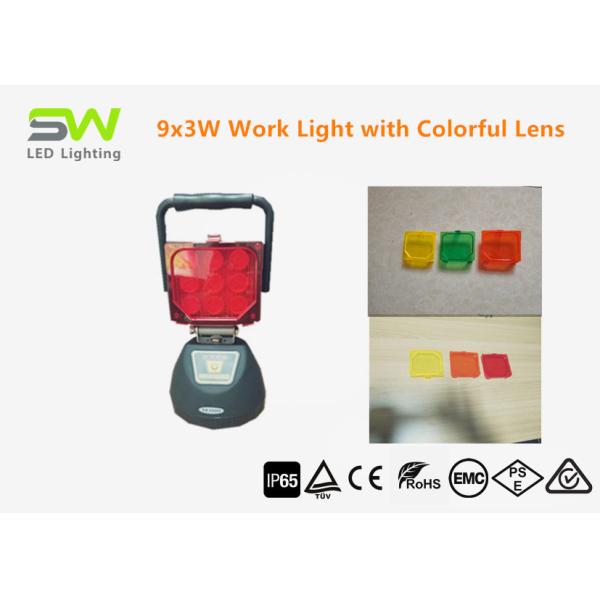 Magnetic Handheld Rechargeable Led Work Lights AC DC Red Lens Waterproof