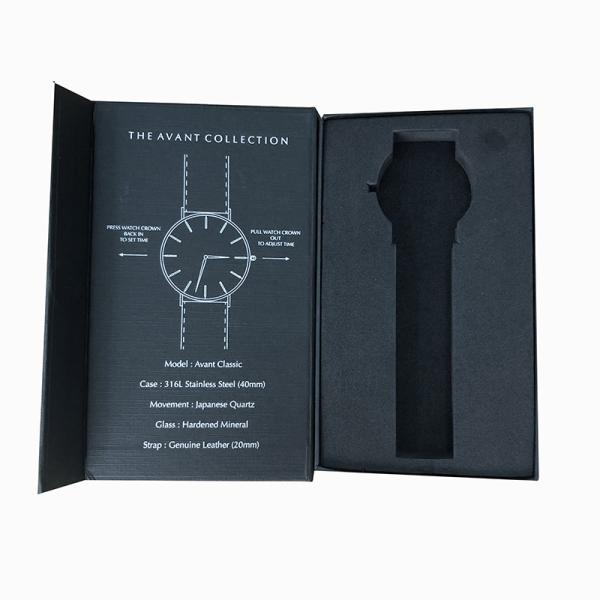 Quality Custom Logo Magnetic Box Book Shape Package Box for Watch Wallet Packing Custom Order for sale