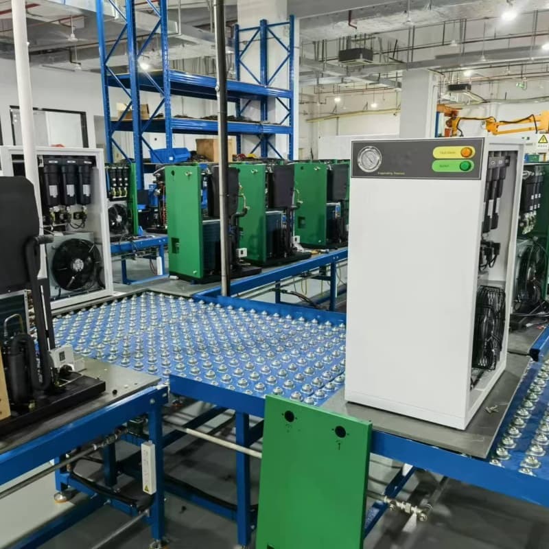 Danfoss Expansion Integrated Refrigerated Desiccant Air Dryer for Inlet Temperature 38-65ºc and Maxi.1.0mpa Working Pressure