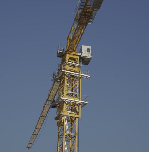 Quality 60m jib flat top Tower Crane 8 ton for sale