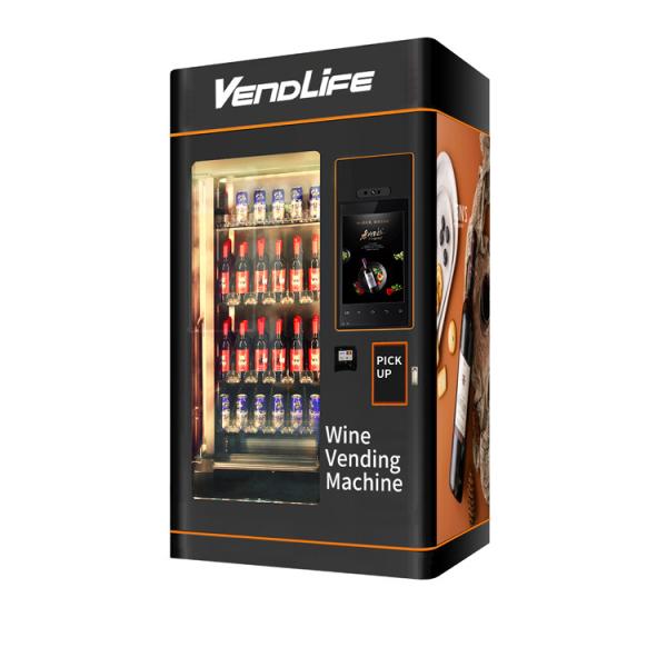 Quality Multimedia Wine Vending Machines 550kg Gross Weight Easy Remote for sale