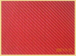 Red Twill Weave 3K Carbon Fiber Composite Plate / Sheeting used in aerospace / Marine