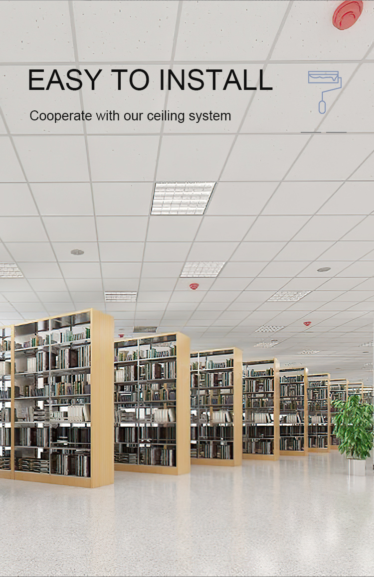 Modern Style PVC Gypsum Ceiling Tiles Rectangle Shape Square Edge