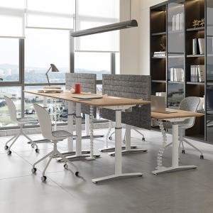 China Wholesale Sit And Stand Table Electric Height Adjustable Computer Desk on sale