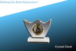 w crystal clock/glass w clock/heart-shaped clock/crystal clock/clock