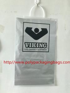 Silver Hand - Wound Plastic Bags For Clothes Open From Handle With Snap Button