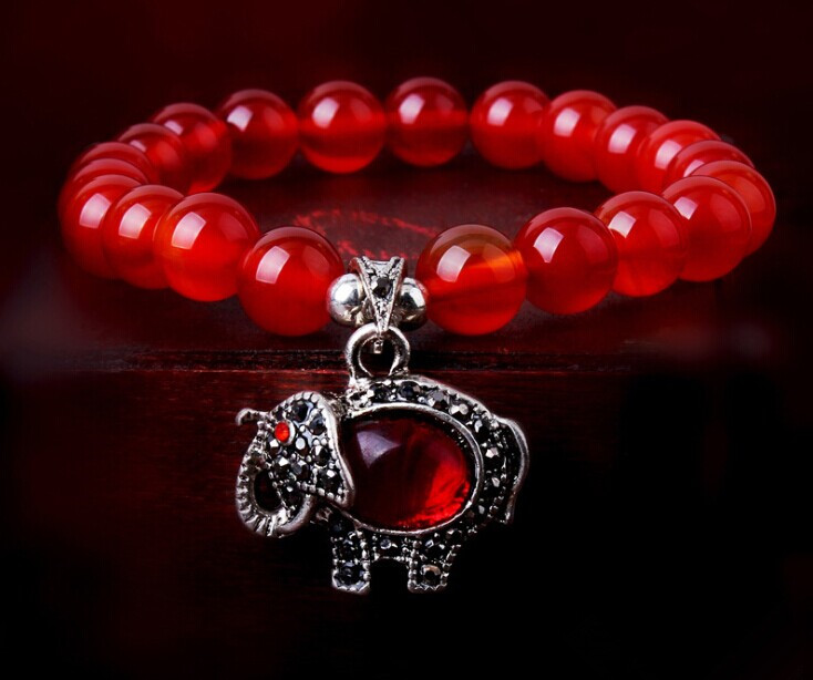 Red agate bracelets
