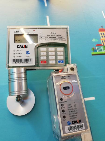 SABS Standard Smart Micro Grid System , Din Rail Power Meter Credit Debt