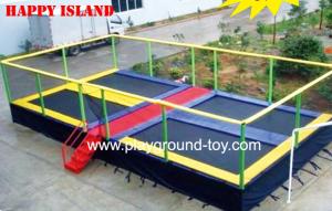 Buy cheap Trampolines With Enclosures Funny Big Safest Trampolines For Kids Toddlers In Amusement Park product