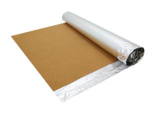 Quality 3mm Silver Foil Cork Flooring Underlayment With Moisture Barrier for sale