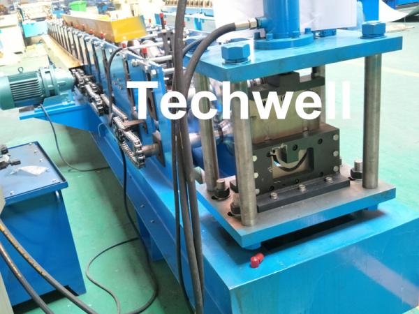PPGI Half Round Gutter Roll Forming Machine For Making Rainwater Gutter & Box