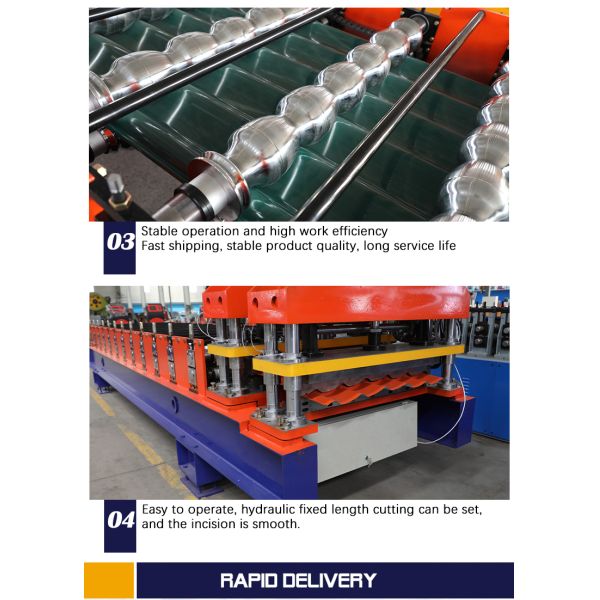 Hebei Liming High Quality Glazed Tile Sheet Roof Press Roll Forming Machine