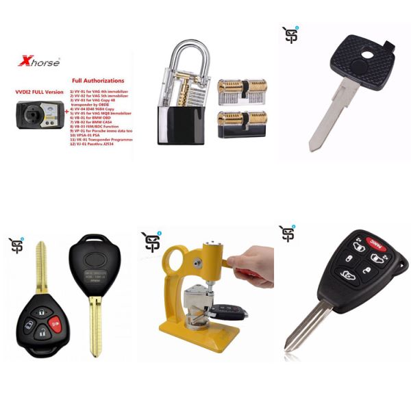 High Quality Black Auto Lock Pick Set 10pcs Double Side Lock Pick Tools