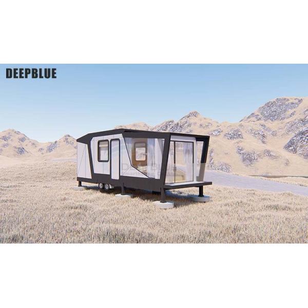 Light Steel Prefabricated Luxury Tiny House On Wheels And Micro Prefab cabins With Good Quality and Best Price