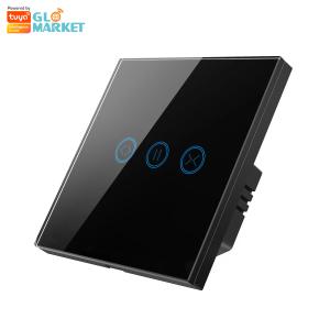 Buy cheap Glomarket Tuya WiFi Smart Touch Screen Curtain Switch Rolling Shutter Door Switch Electric Curtain Panel APP Remote Control product