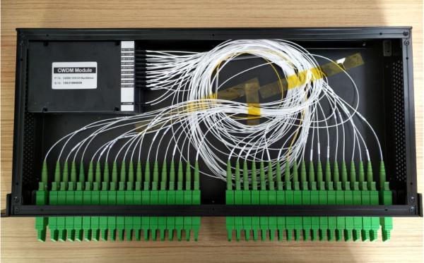 Quality Fiber Optic 18 Channels CWDM DWDM Mux Demux 1U 19" Rack Chassis E2000 Connector for sale