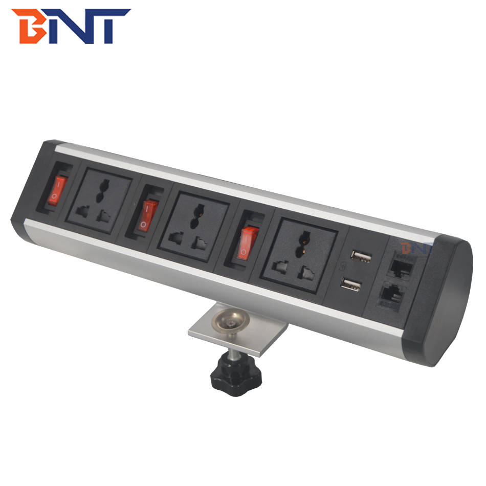 with double network interface supply the bracket multifunctional movable table socket