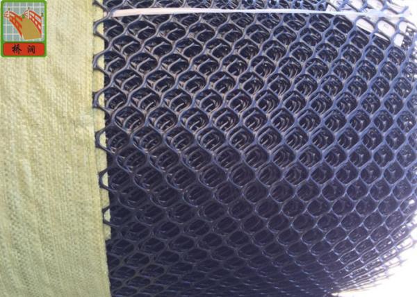 Black Hexagonal Extruded Plastic Netting , Extruded Plastic Netting, Temporary