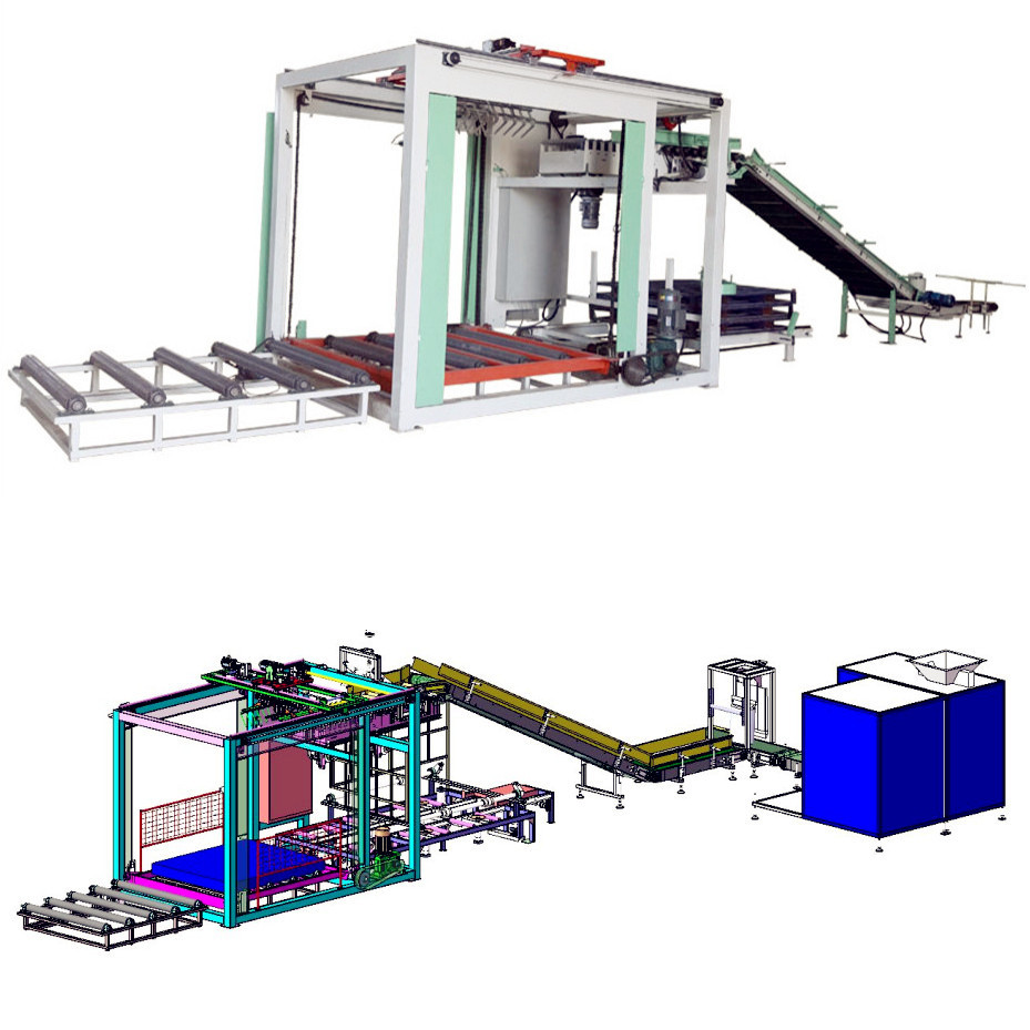0.5mpa 0.7mpa Air Source Automatic Bag Palletizing Machine 500bags/Hour