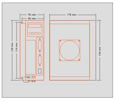 3.8KW 220V AC CNC Servo Drive / Variable Speed Motor Drive With Single Or 3 Phase