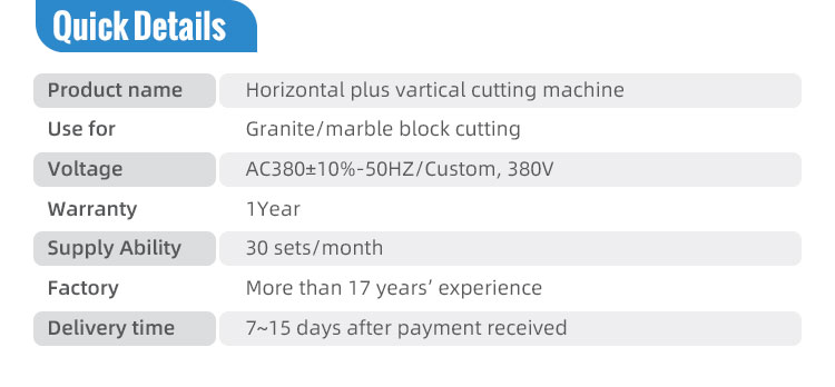 800mm Max Cutting Thickness Stone Block and Tile Cutter for Granite Marble Block