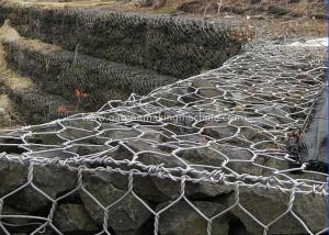 China Hexagonal Gabion Box Bridge Protection With Hot Dipped Galvanized Wire on sale