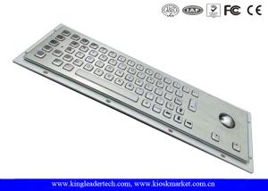 Buy cheap Waterproof Kiosk Or Industrial Computer Keyboard With Flat Keys And Trackball product