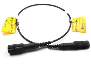 Two Cores Armored Fiber Optical Patch Cord Single / Multi Mode Type