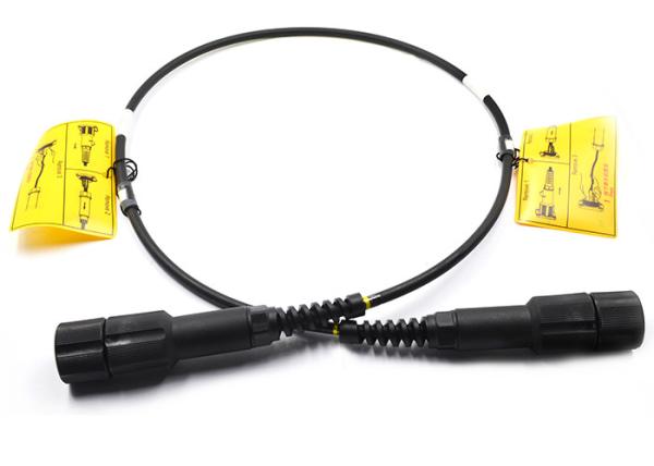 Quality Two Cores Armored Fiber Optical Patch Cord Single / Multi Mode Type for sale