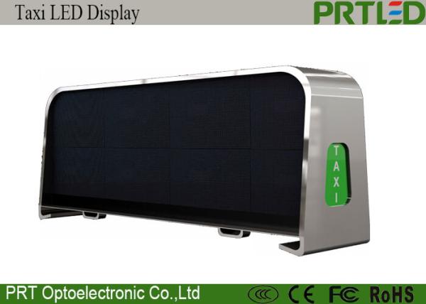 Quality Outdoor P5 Taxi Top LED Display Sign With Double Side Sopport 3G WIFI for sale
