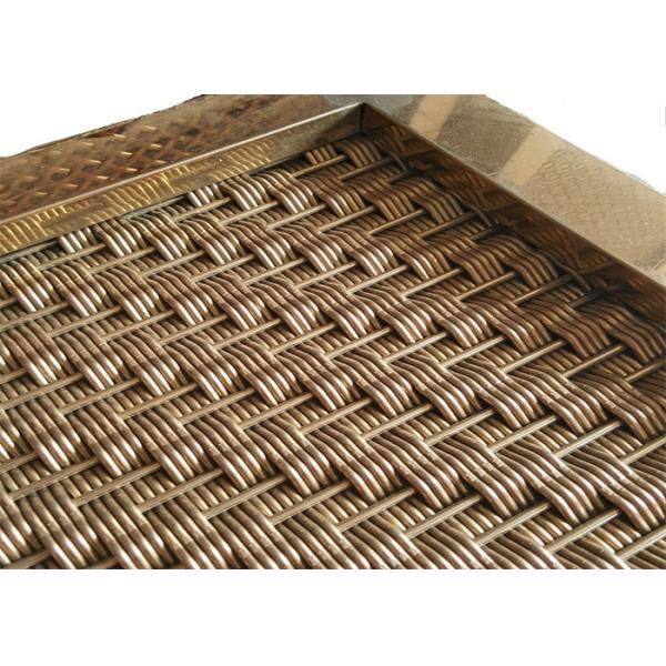 Flexible 316 Stainless Steel Decorative Wire Mesh Architectural For Stair Railing
