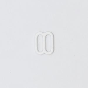 China Metal 7mm Slide Lock Bra Strap Adjusters , White Adjustable Bra Strap Buckle on sale