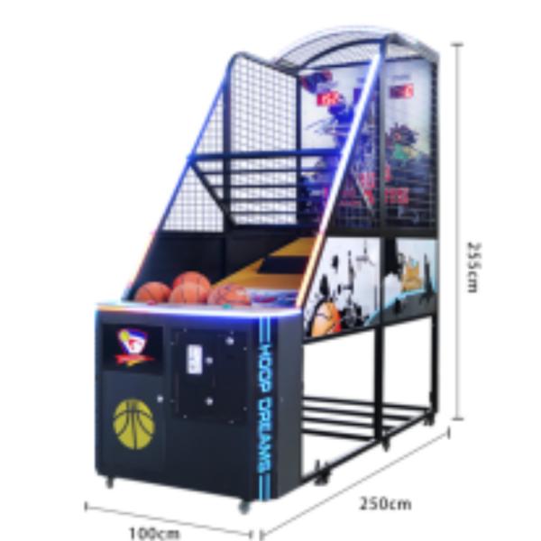 Metal Basketball Arcade Game Machine Coin Operated Game Basketball Shooting Game Machine