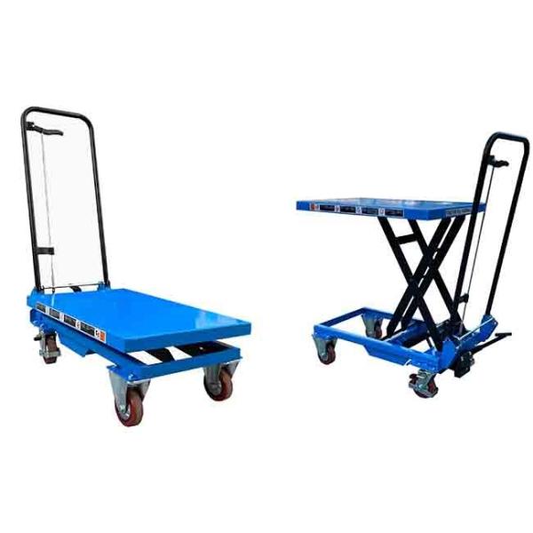 750kg Mobile Portable Electric Lift Table 1010mmx520mm Max Height 1000mm