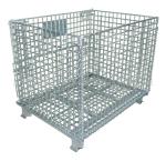 Visible 4”X2” Wire Mesh Storage Crates , Collapsible Metal Containers 38x30x28