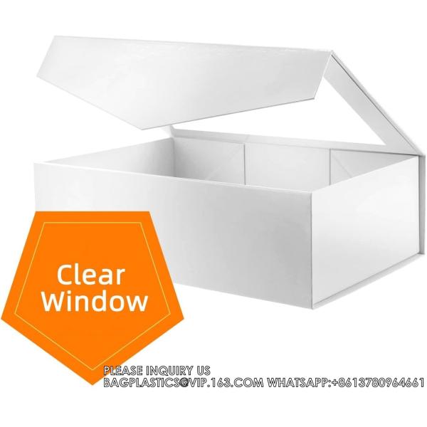 Groomsmen Proposal Boxes, Magnetic Closure Rectangle Collapsible Boxes For Gift Packaging (Matte Black)