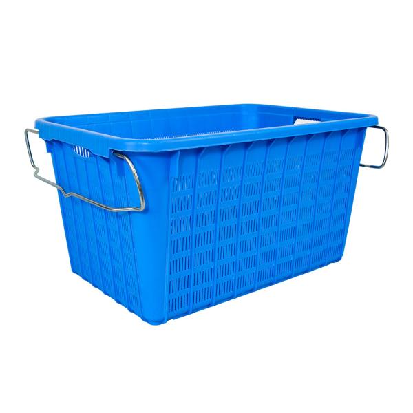 Quality Practical Iron Handled Home Kitchen Storage Crate for Organizing Vegetables and Fruits for sale