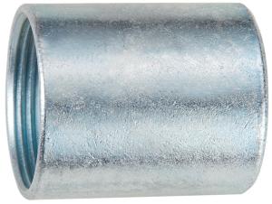 Buy cheap NPT Rigid Threaded Coupling , White Galvanized Threaded Conduit Fittings product